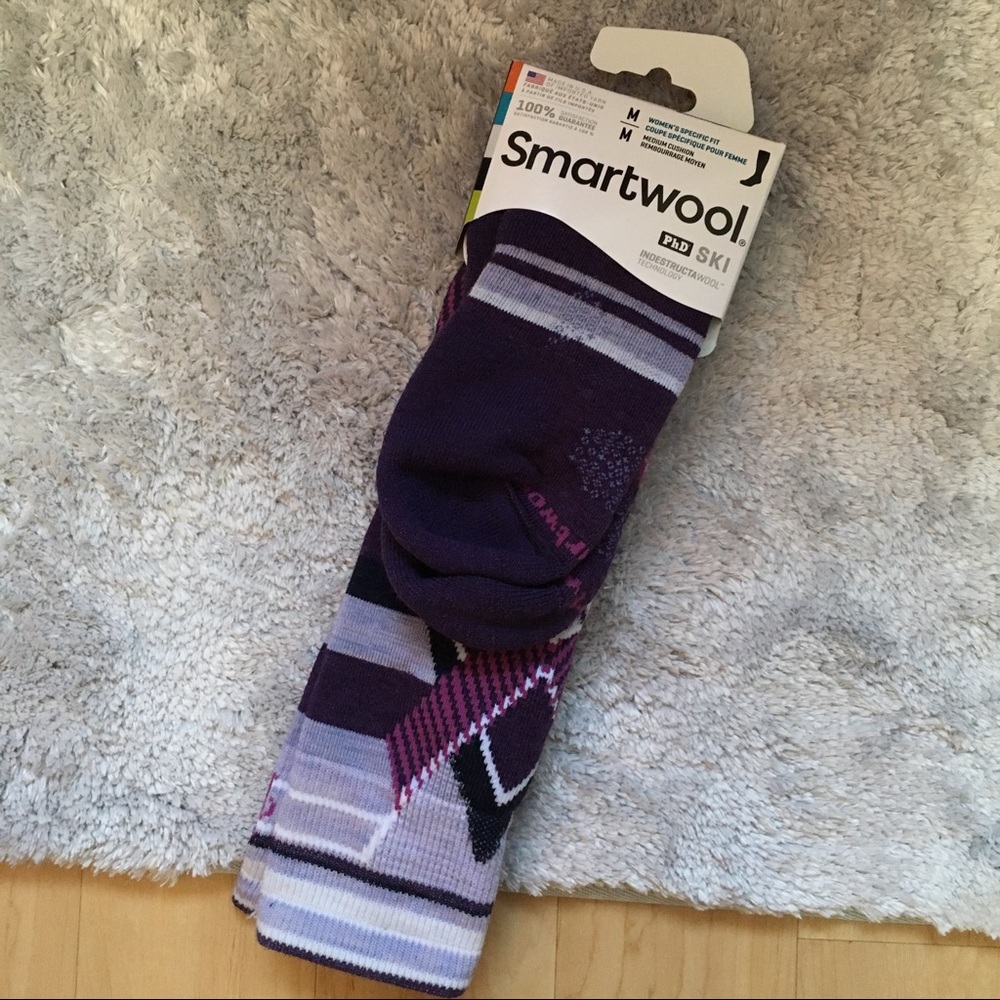 Smartwool PhD Ski Medium Pattern Socks Purple